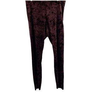 Lysse Sz XL Burgundy Merlot Velvet Pants‎